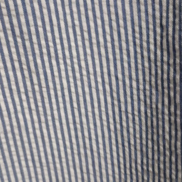 Ralph Lauren Men's Short Sleeve Button Down Shirt Size XL Blue White Pinstripe - Picture 6 of 11